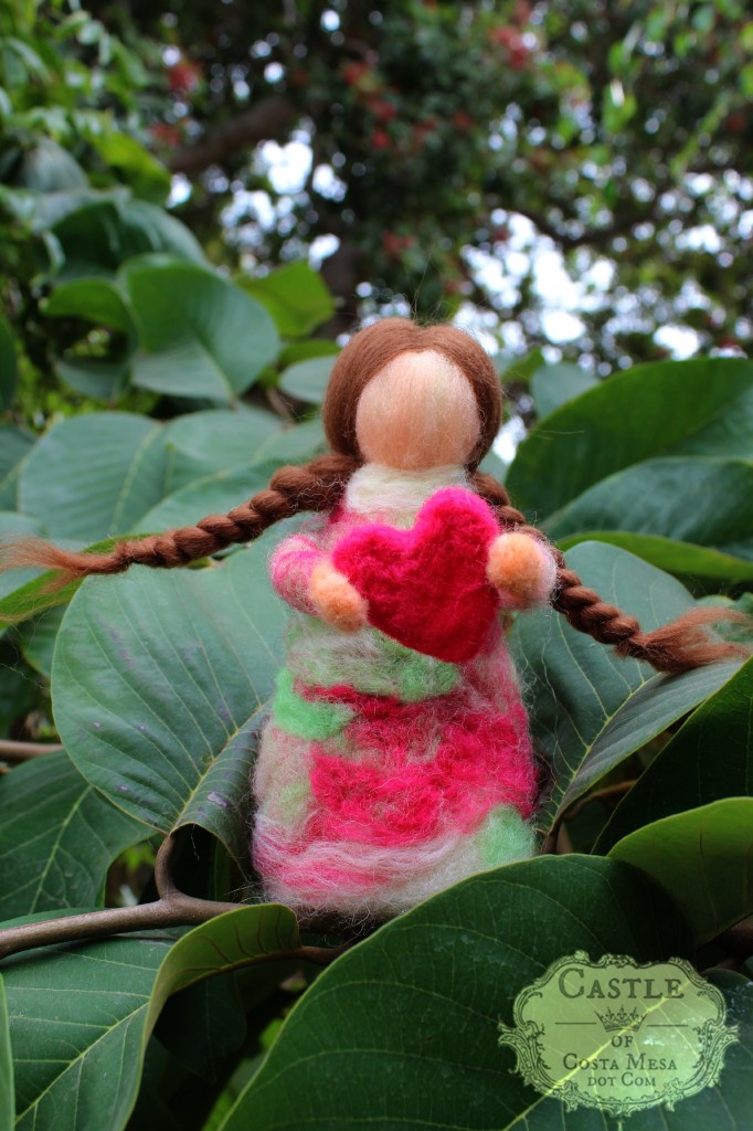  - 140121-Lisas-needle-felted-guardian-doll-with-a-heart-on-top-of-cherimoya-tree-682x1024
