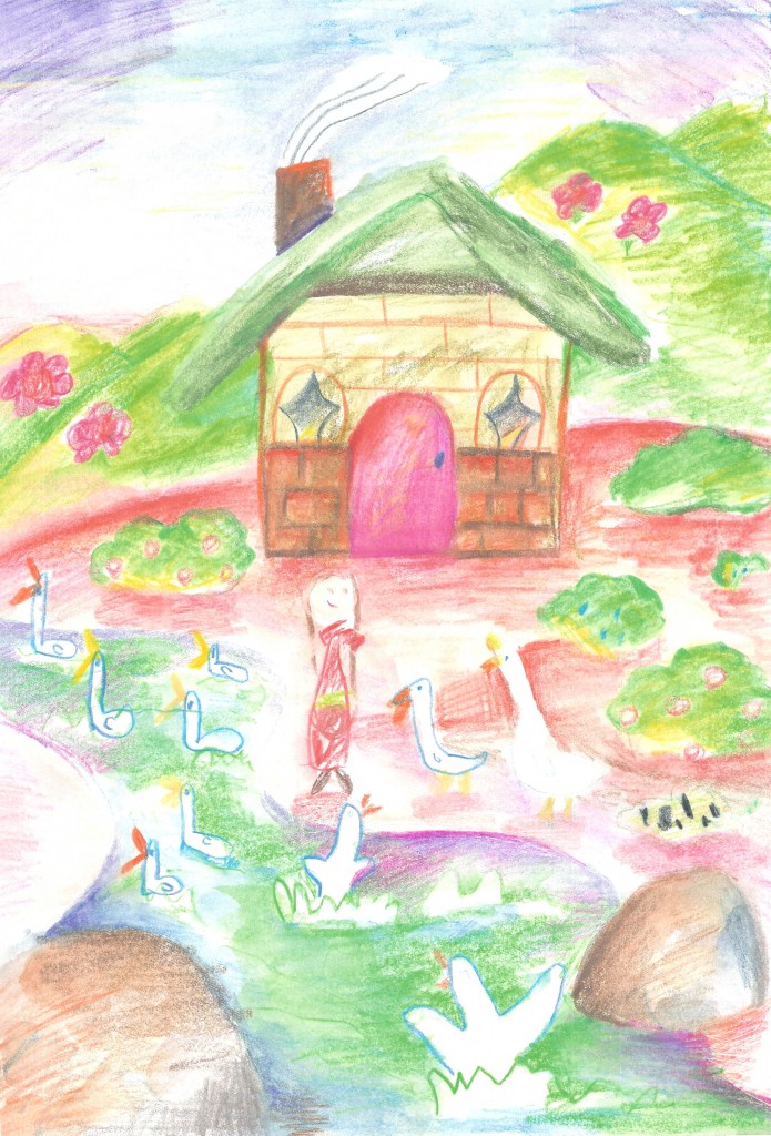 Elena's drawing of the song Home / Jia