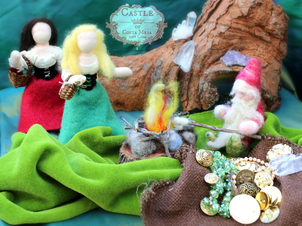 111104 Snow White and her sister Rose Red stumbled upon a gnome roasting marshmellow in the woods