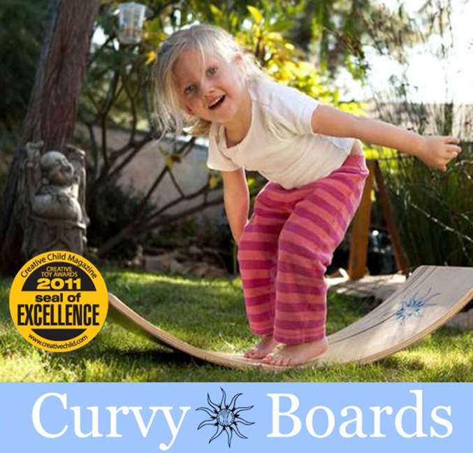 Curvy Boards by OpenEndedCreations. Michaela's store. Rocker Boards and other Waldorf developmental toys.