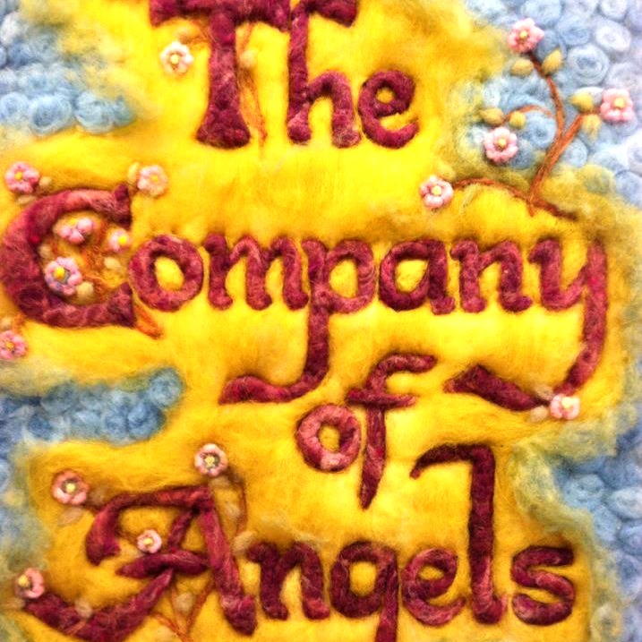 131113 The Company of Angels store name needle-felted. square cropped