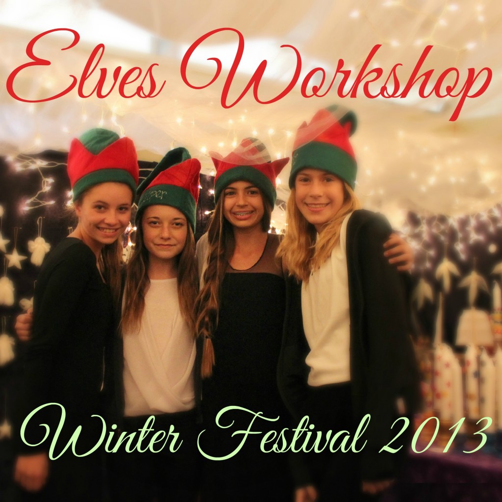 131207 4 7th Grader Elves helping out in the Elves' Workshop at Winter Festival square cropped