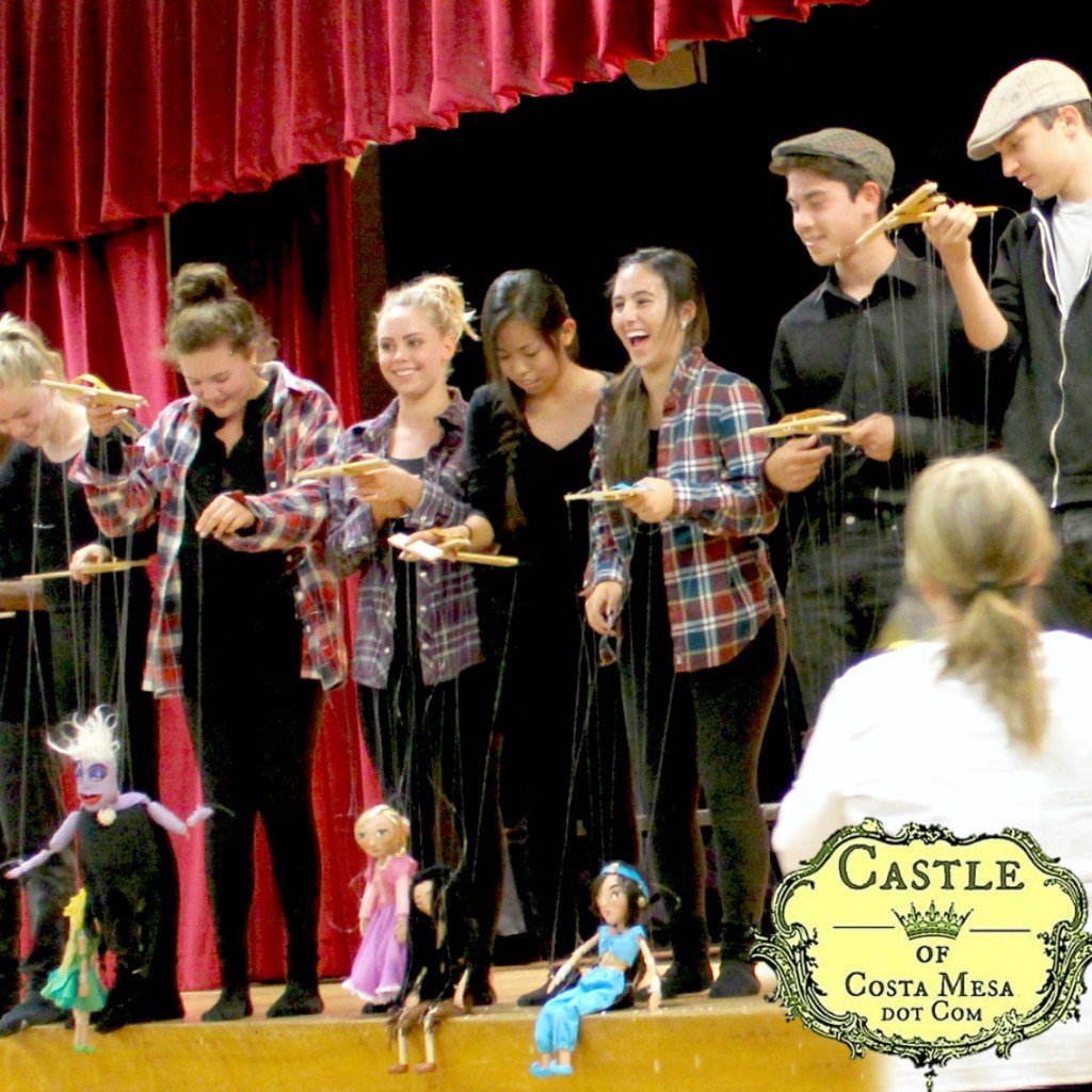 1796 150613 WSOC 9th Grade Marionette Show laughing puppeteer 3