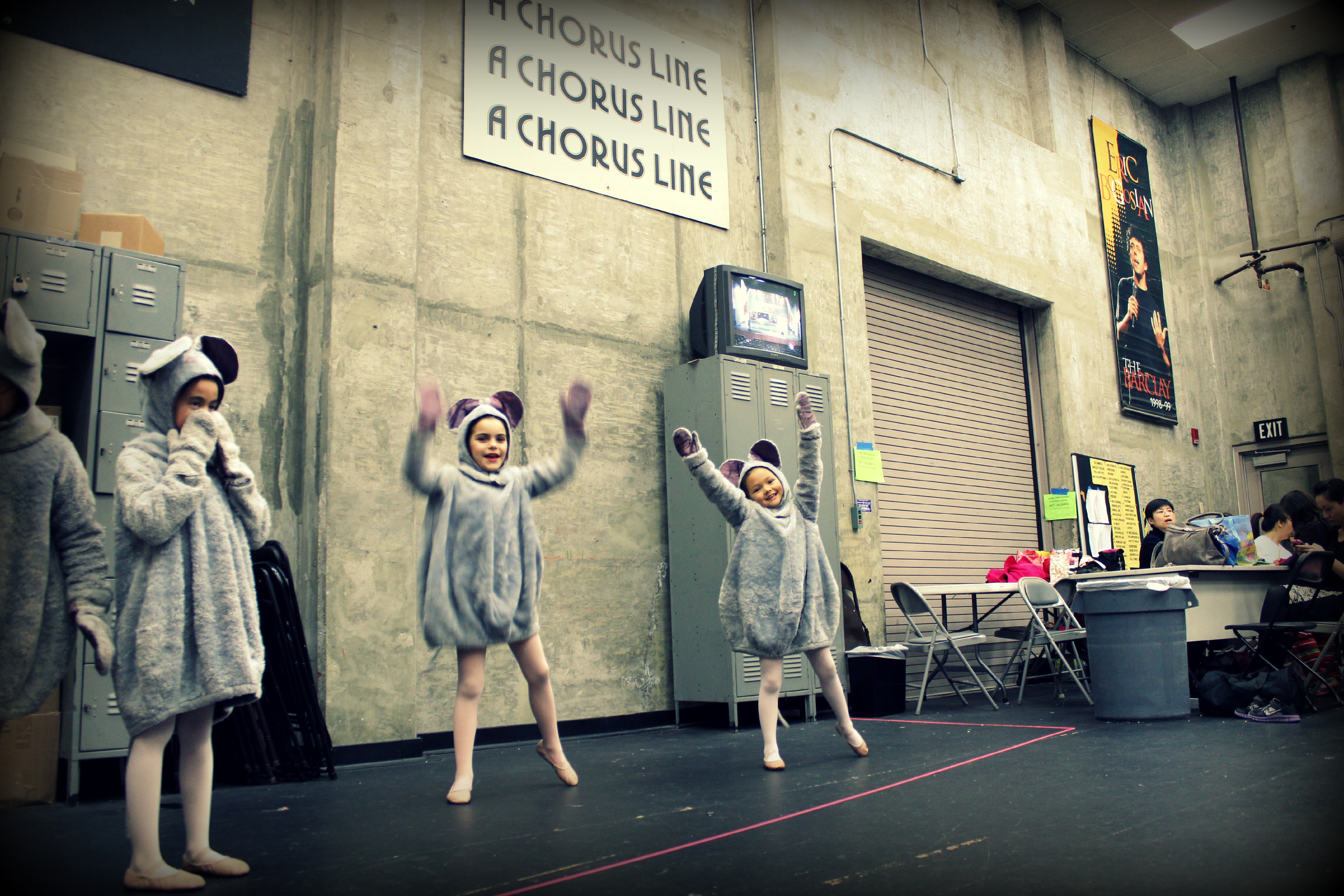 121213 Backstage dress rehearsal Little Mice Nutcracker Ballet Tchaikovsky