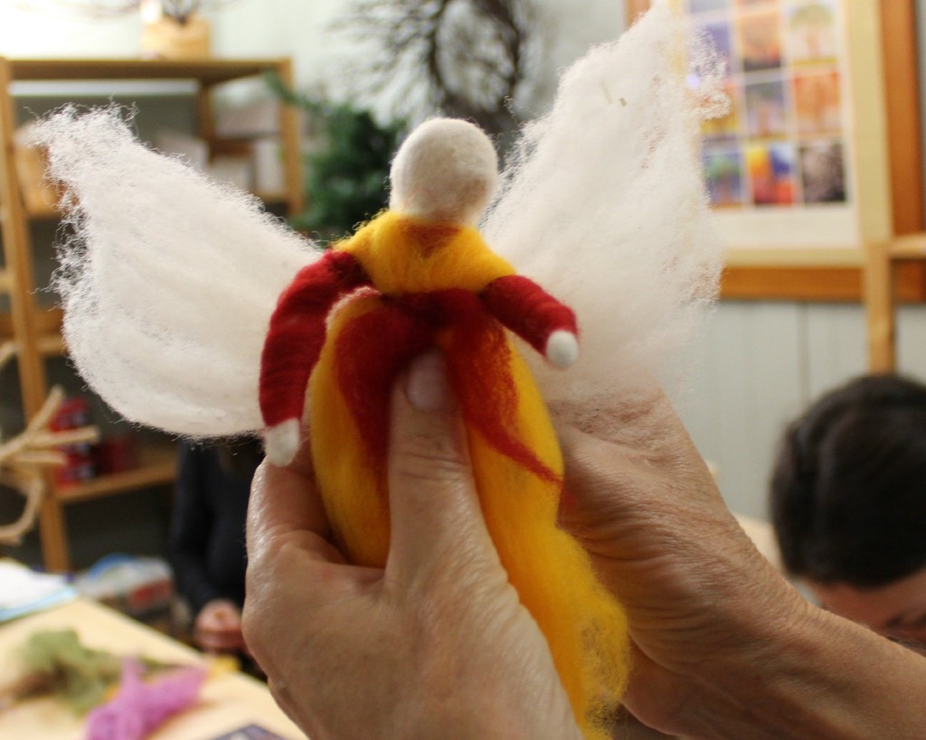 Adding Wings to Magic Wool Fairy tutorial