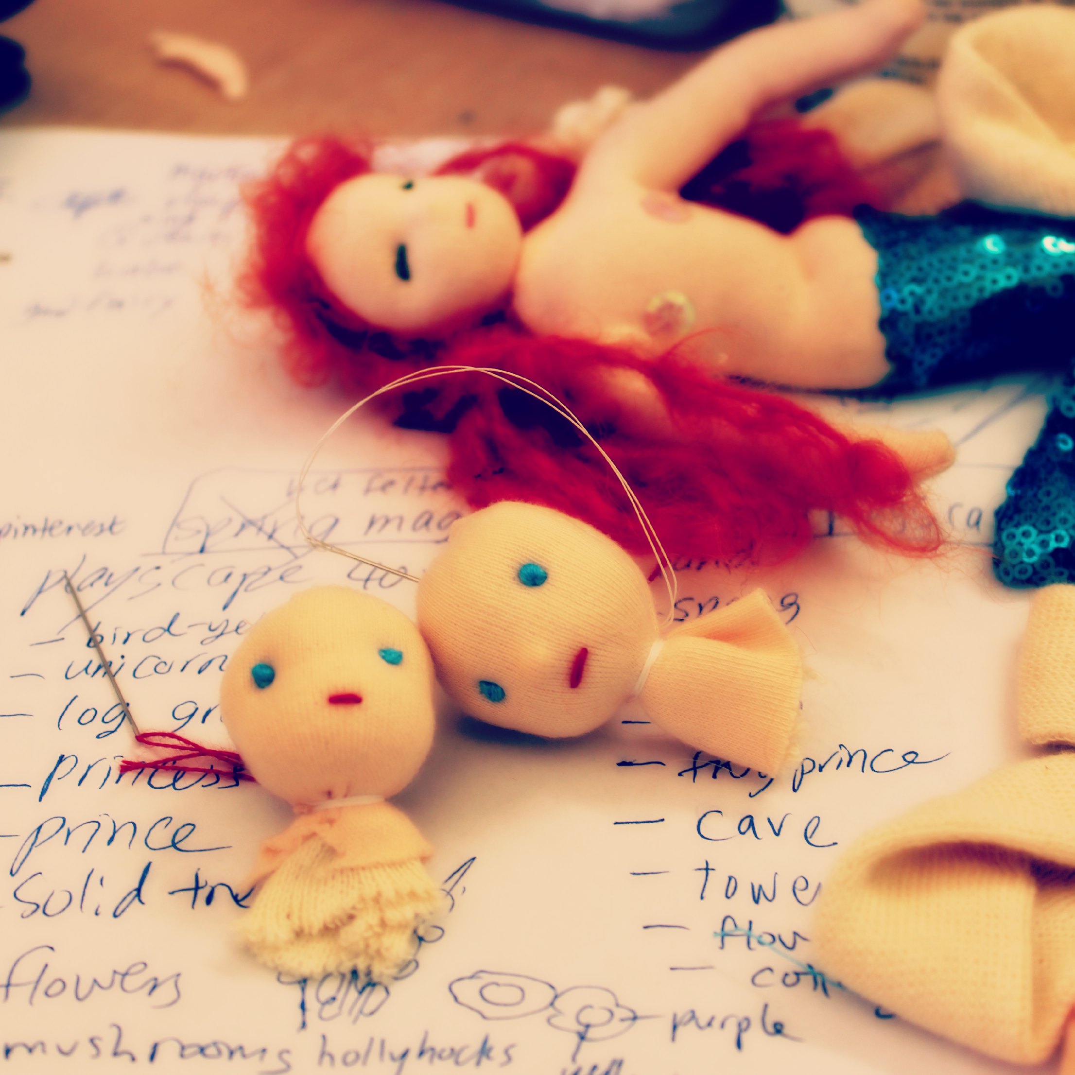 130116 Jzin's craft doll heads and mermaid Mondine