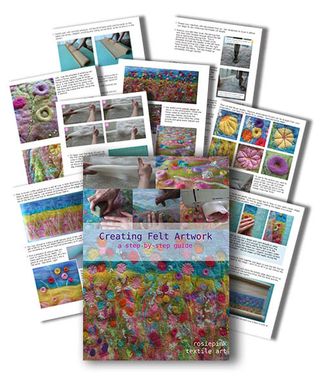 Handmade by rosiepink. Creating Felt Artwork E-Book