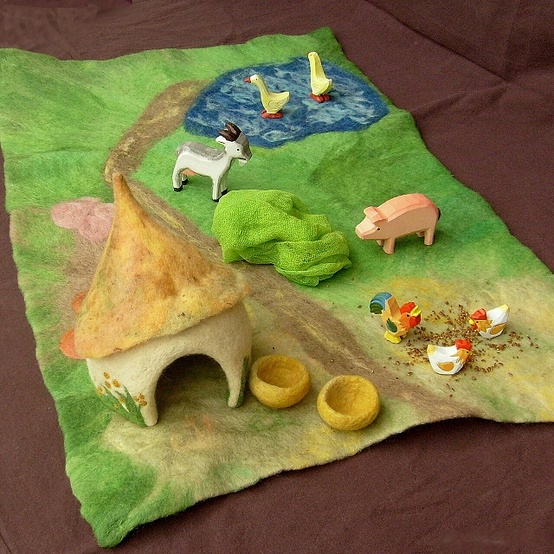Small Animal Farm - Felted PlayScape by Rjabinnik and Rounien, via Flickr