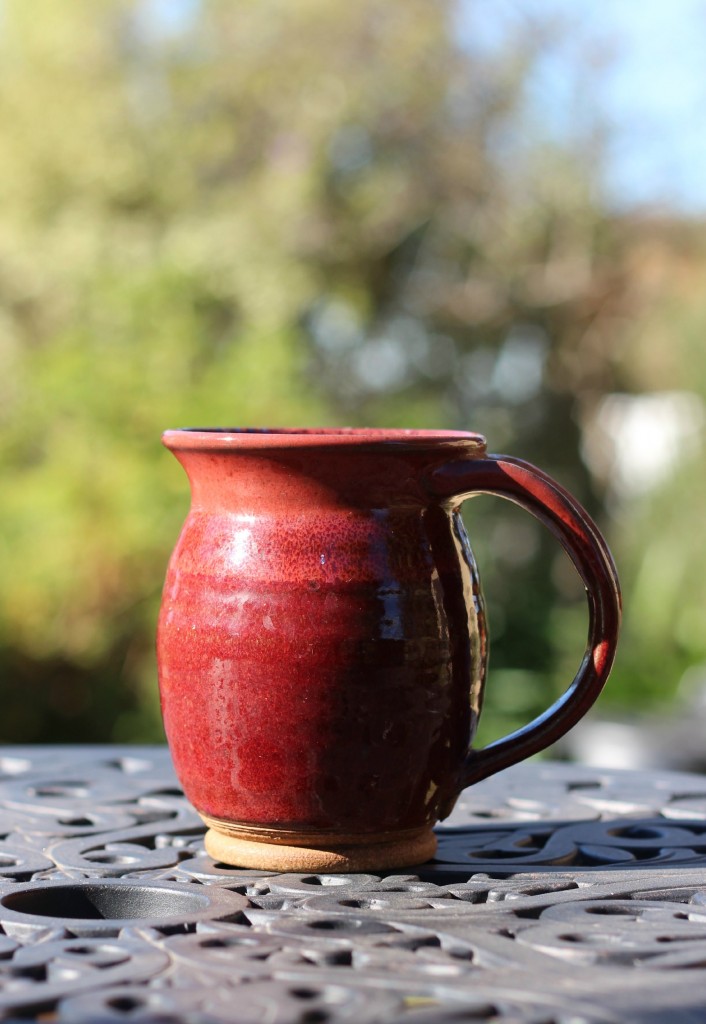 glazed ceramic mug