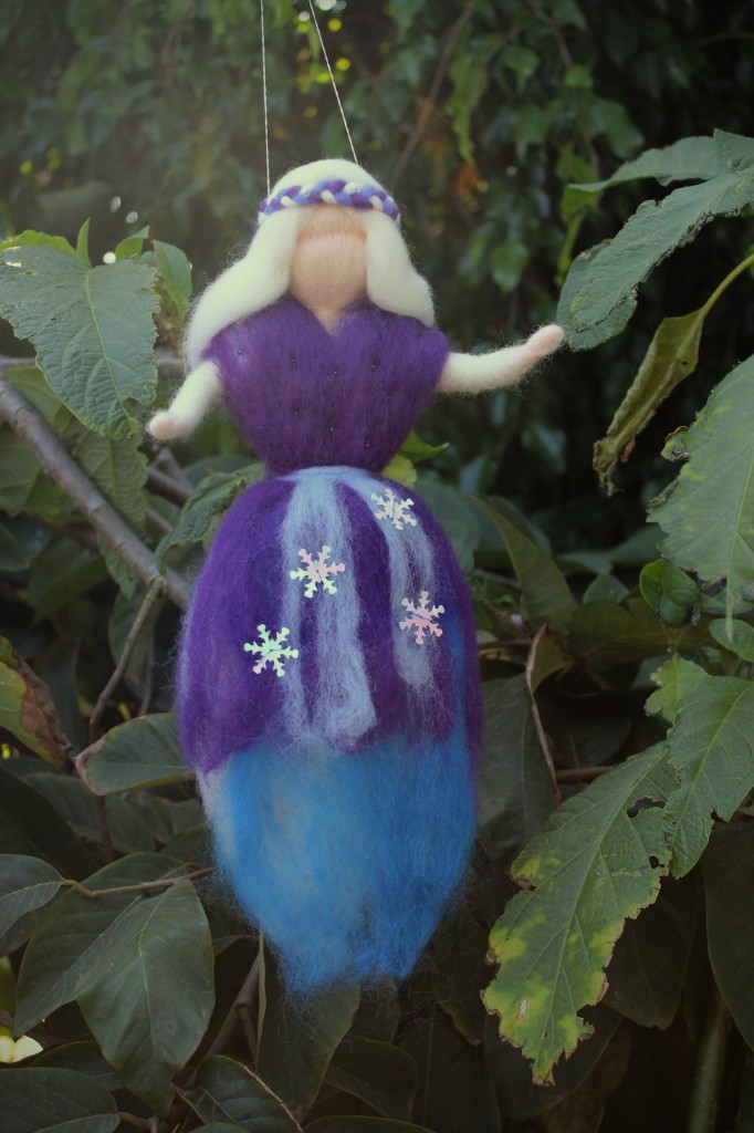 130227 Cathrine Ji's Magic Wool Fairy decoration donated to Waldorf School of Orange County Golf Fundraiser