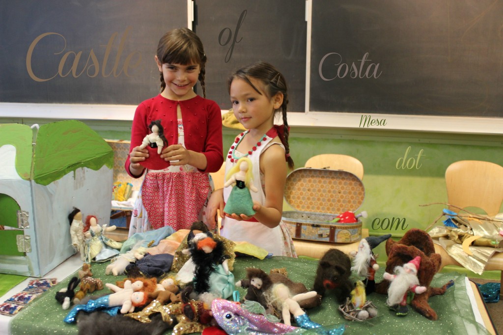 130425 Anicka and Nunu displaying Snow White and Rose Red dolls