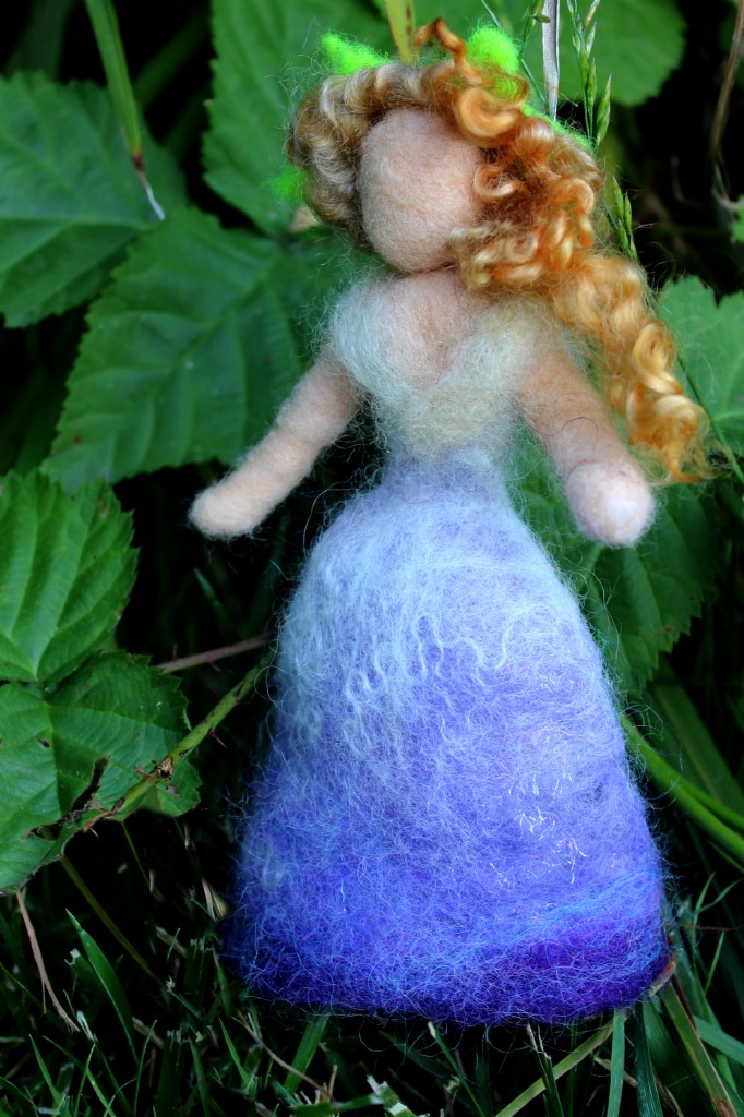 130524 Morning Glory flower fairy in our blackberry bushes