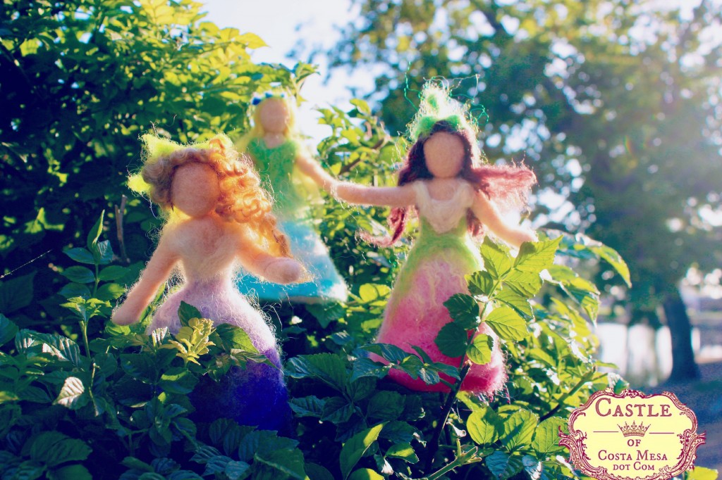 130525 Trio of flower fairies frolicking it the bushes