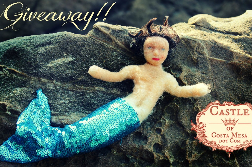 130912 Giveaway!! Merboy Andreas horizontal pose on holey rocks with logo