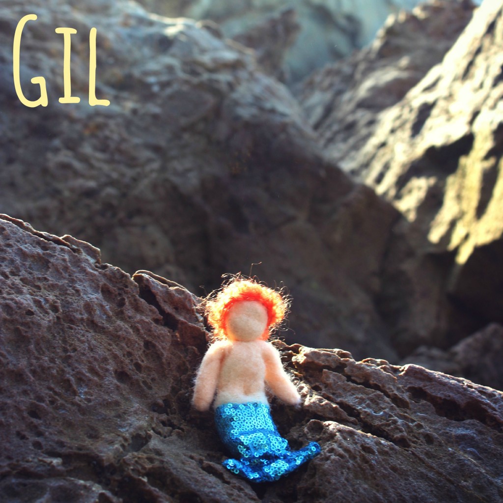 130912 Square. with name. Merboy Gil sitting alone in the ravine morning sun