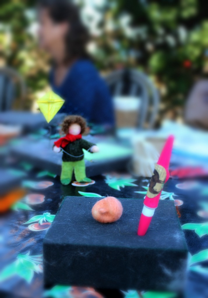 130924 Jzin's felting pad plus kite boy for Ms Lorri