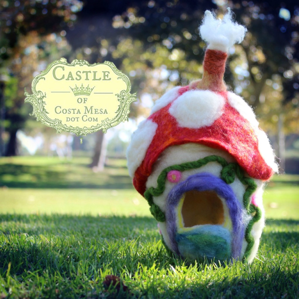 131109 Jzin's Felt mushroom gnome home at Tanager Parksquare cropped