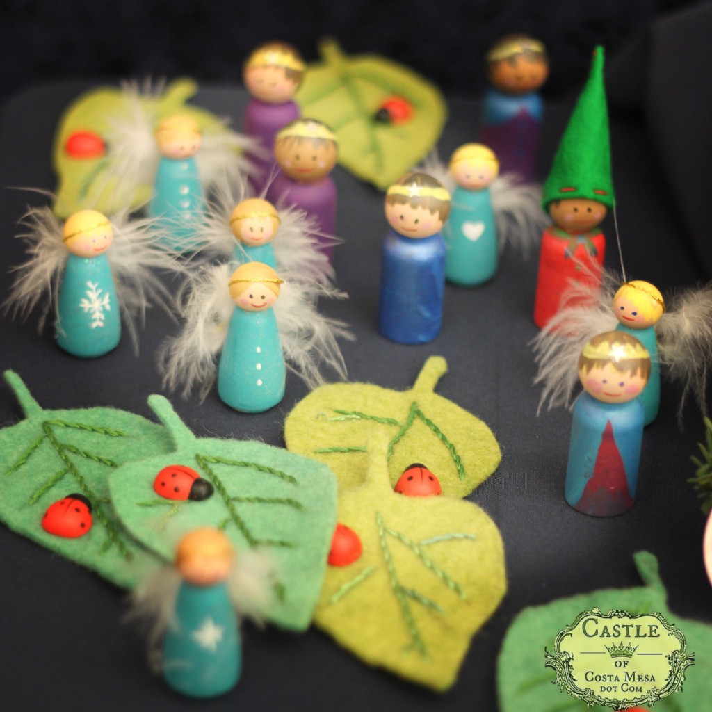 131207 Renuka's wooden peg doll fairies, gnomes and princes