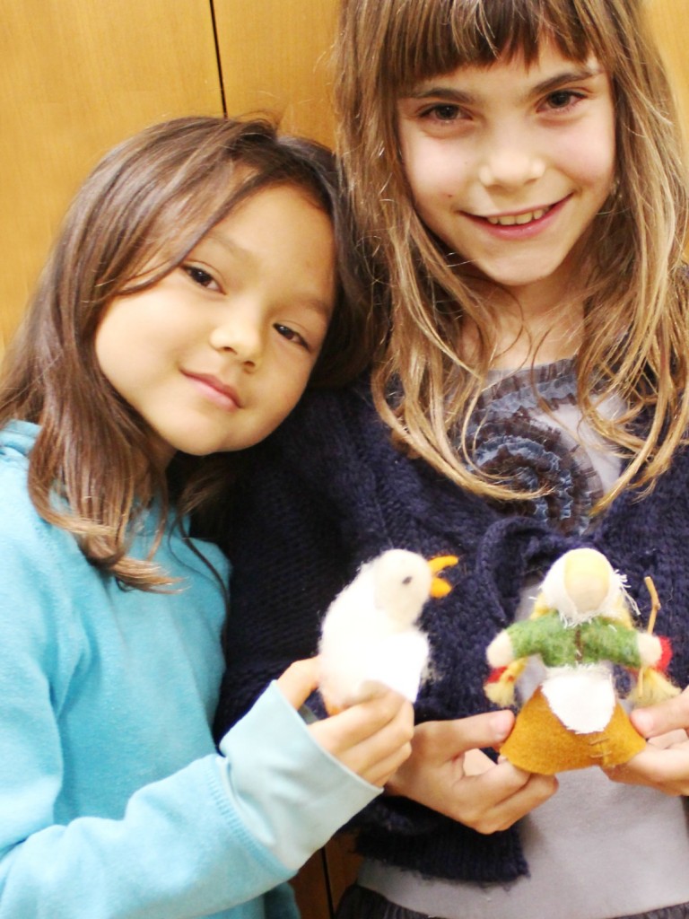 140209 Nunu and Anicka handmade goose and goose girl