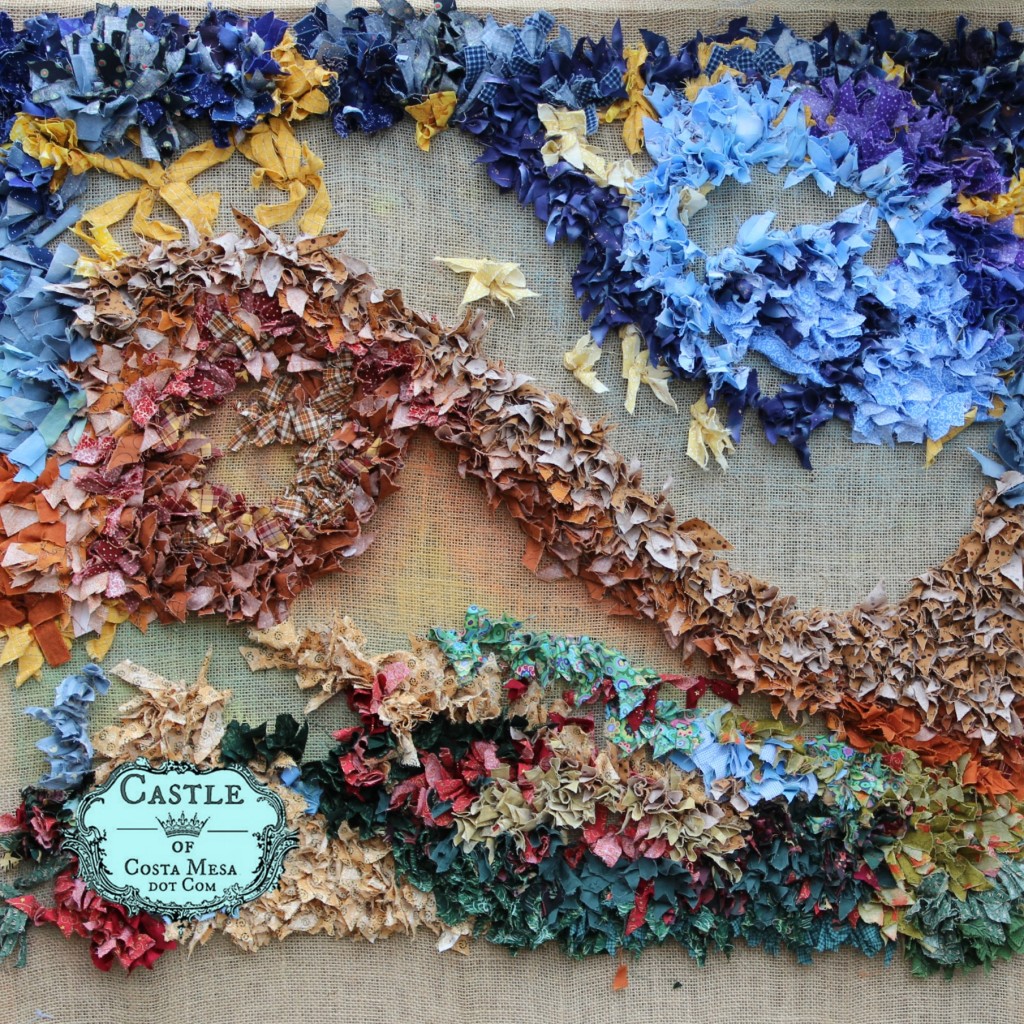 140304 Hooked rag rug progression snapshot. square cropped with logo