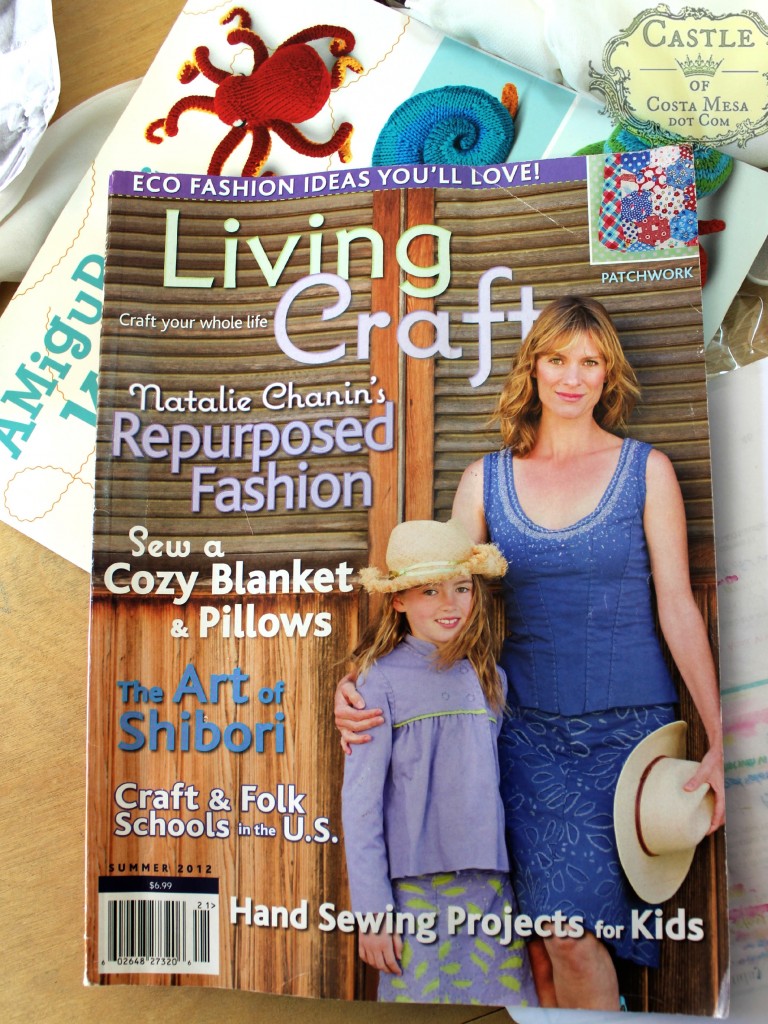 140114 Summer 2012 issue of Living Crafts Magazine. Waldorf natural eco fashions and crafts. The Art of Shibori, hand sewing projects for kids