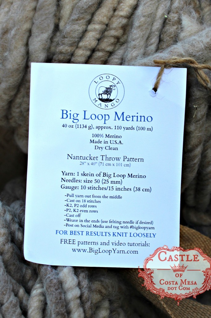 140922 Big loop Merino Loopy Mango yarn 40oz 110 yards 2