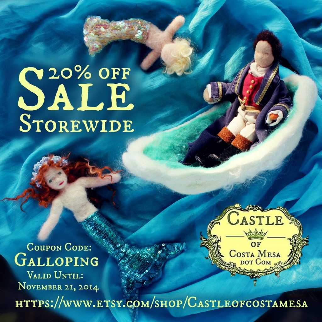 141114 20 off Sale storewide Galloping coupon code Boat Tutorial Castle of Costa Mesa