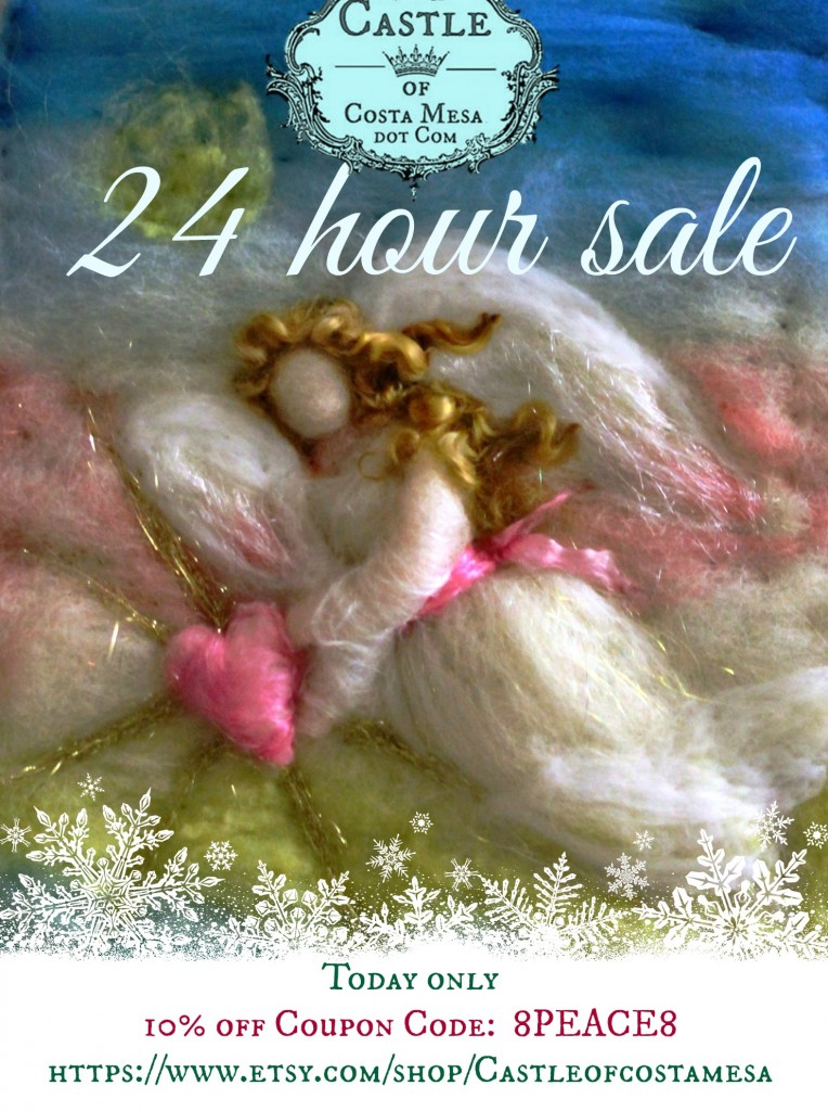 141214 24 hour sale today only Guardian Angel shining love and compassion onto fears