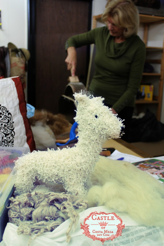 150223 christine's knitted alpaca plush toy.