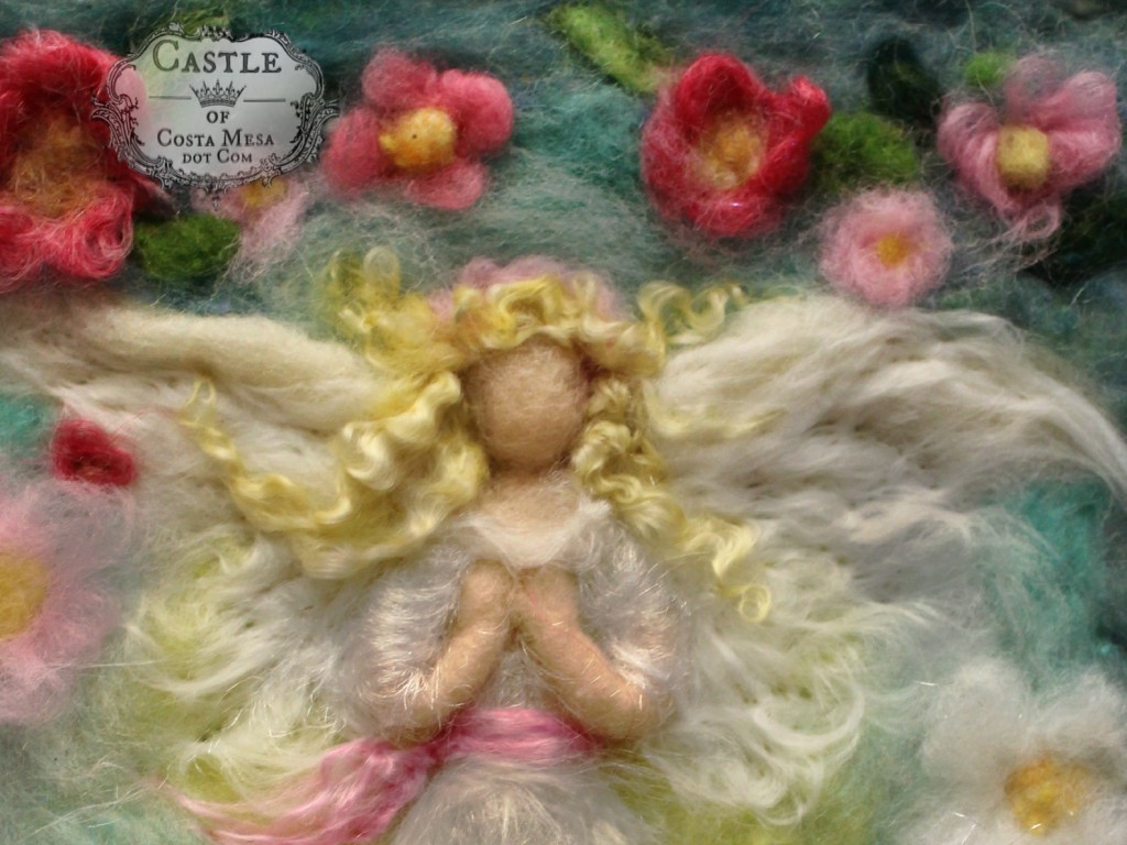 141231 Spring flower Blonde Guardian Angel by Jzin, Castle of Costa Mesa  7432 torso cropped.