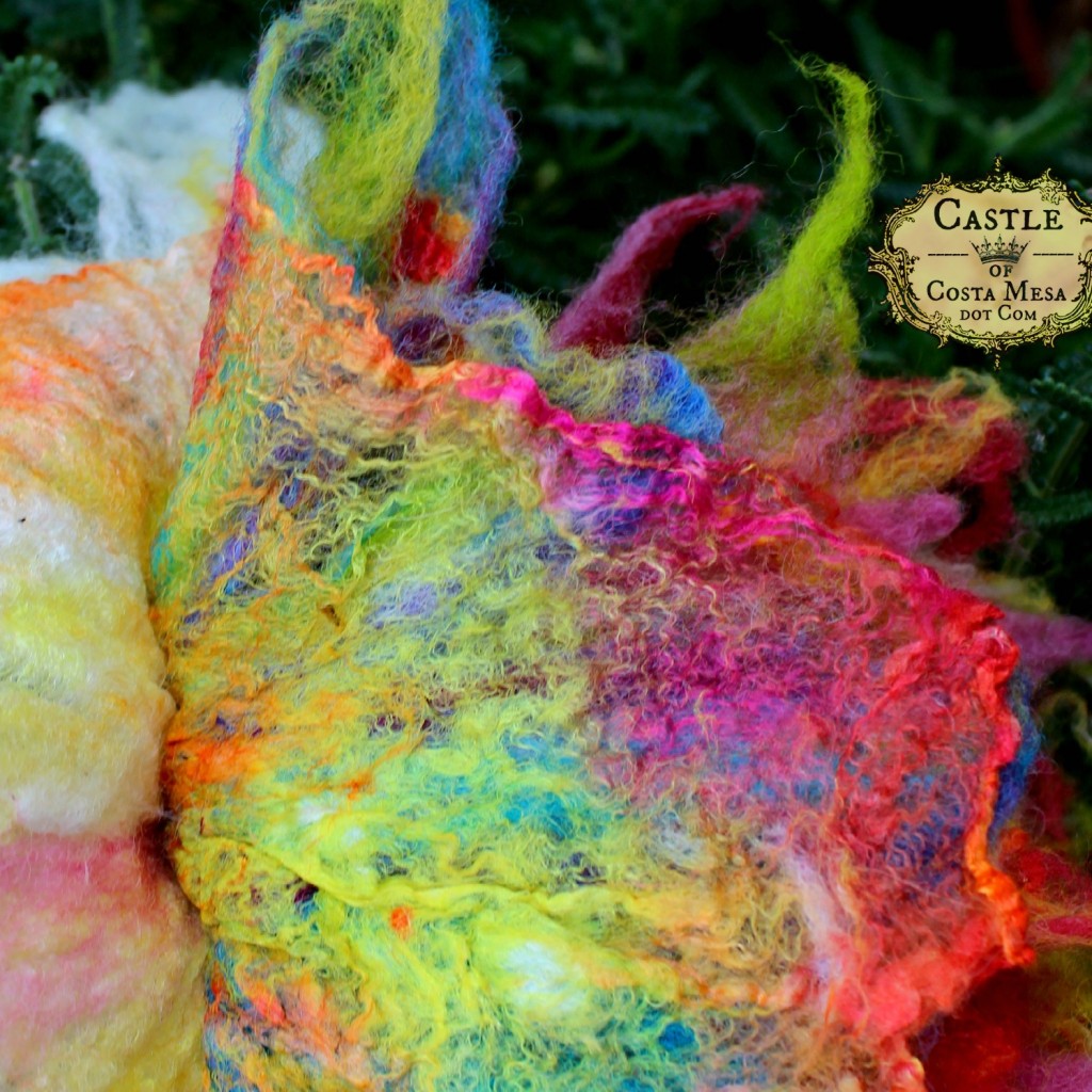 150504 Jzin's technicolor wet-felted flower 1084'