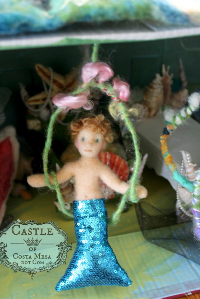 2299 150629 Jzin's Needle-felted Mermaid boy on swing