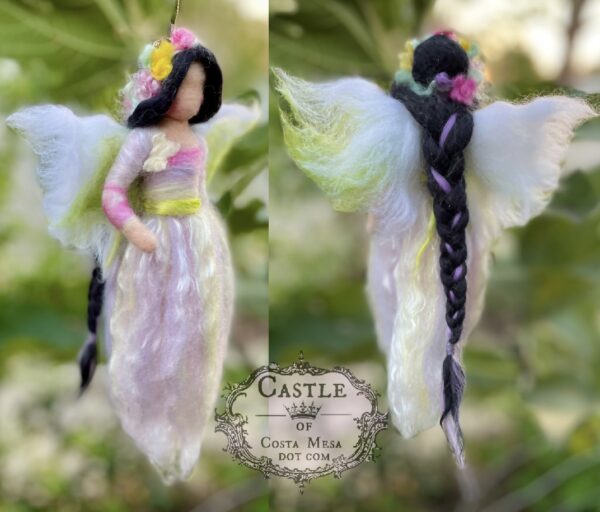 Lily, 9" Pulled Wool Fairy Mobile